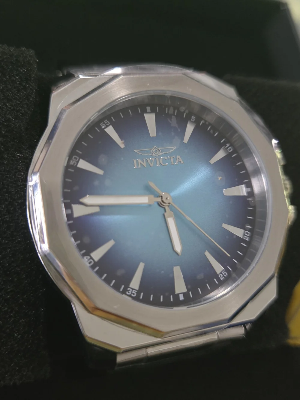 50989 Invicta Speedway Domerius Silver Blue Dial Mens Watch 42mm